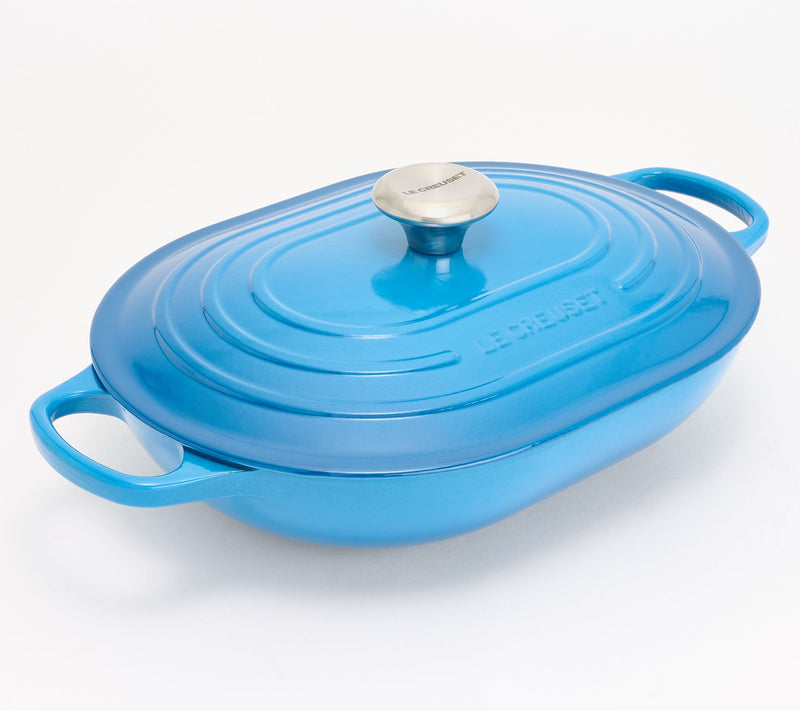 Le Creuset 3.75-qt Signature Cast-Iron Oval Casserole w/Lid — View 7