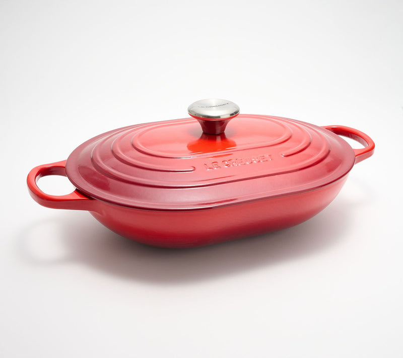 Le Creuset 3.75-qt Signature Cast-Iron Oval Casserole w/Lid — View 31