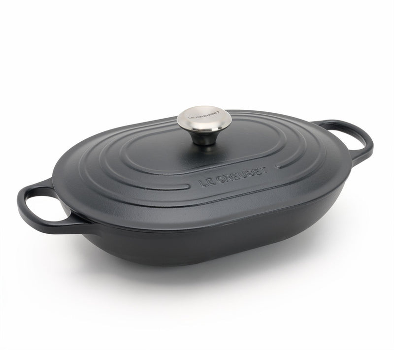 Le Creuset 3.75-qt Signature Cast-Iron Oval Casserole w/Lid — View 9