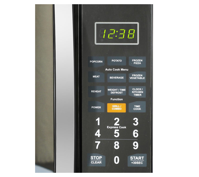 Emerson 1.1 Cu Ft Stainless Mirror Finish Counterop Microwave — View 5