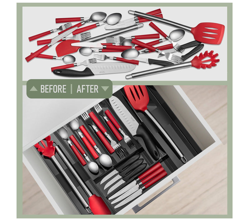 Sorbus Large Expandable Drawer Storage/Silverware Organizer — View 5