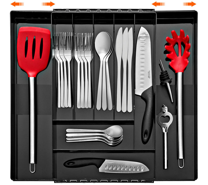 Sorbus Large Expandable Drawer Storage/Silverware Organizer — View 8