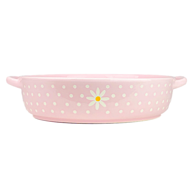10 Strawberry Street Daisy Polka Dot Round Baker — View 6