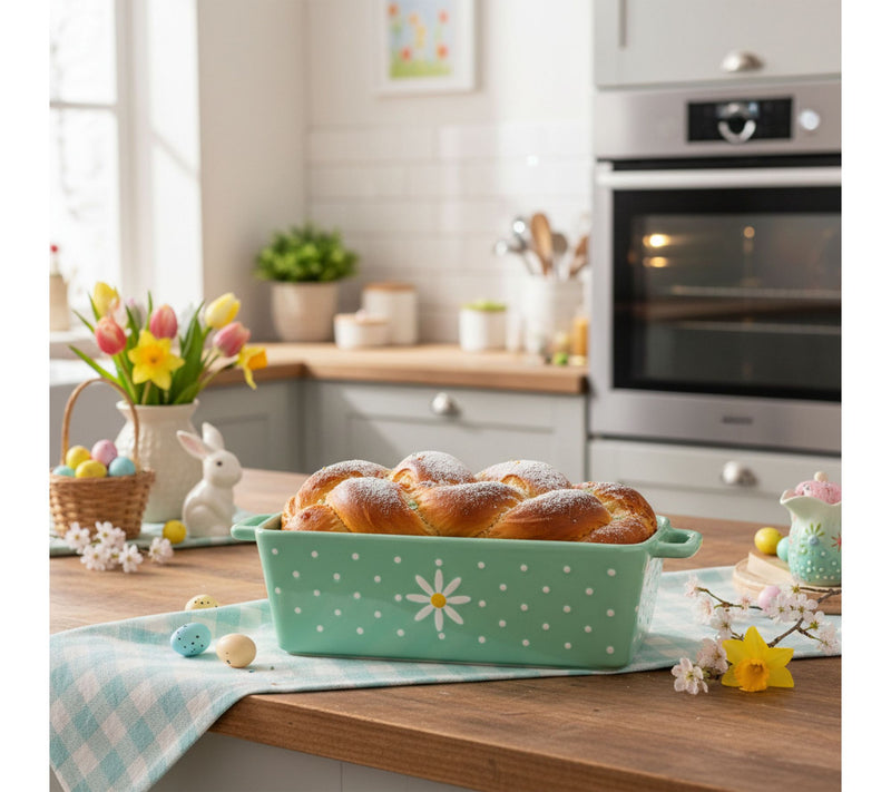 10 Strawberry Street Daisy Polka Dot Loaf Pan Baker — View 8