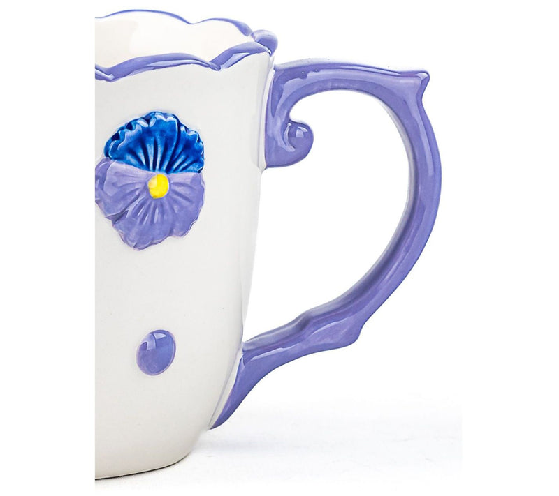 10 Strawberry Street Scroll Handle Set of 4 Mugs — View 4