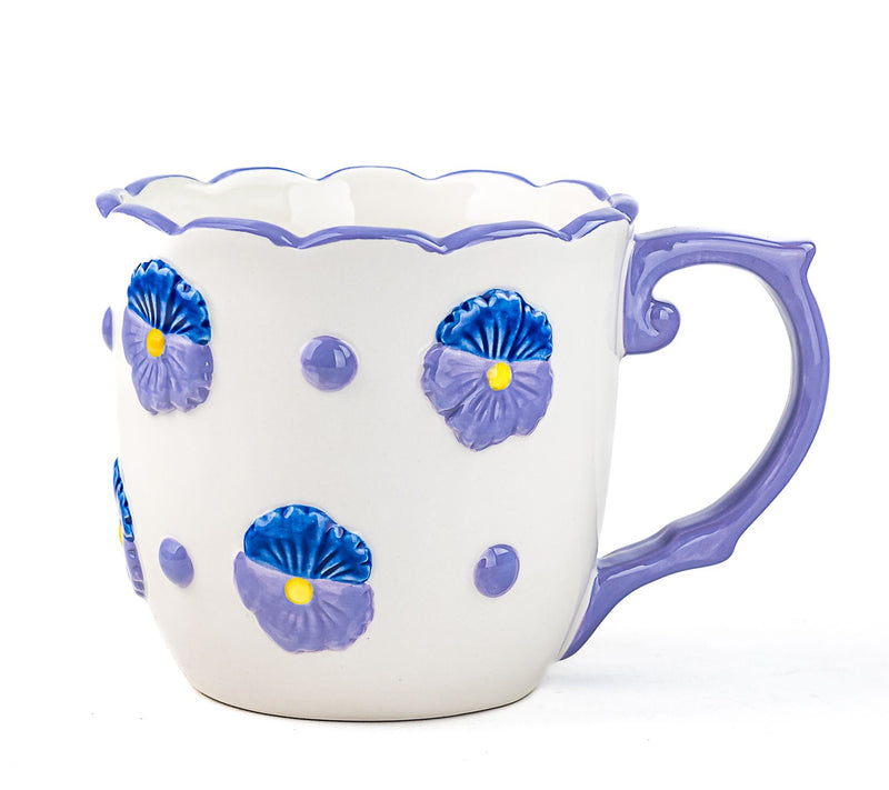 10 Strawberry Street Scroll Handle Set of 4 Mugs — View 3
