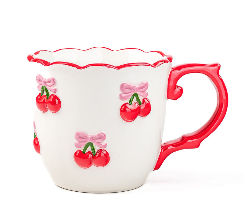 10 Strawberry Street Scroll Handle Set of 4 Mugs — View 6