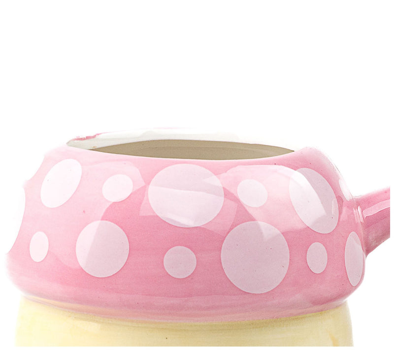 10 Strawberry Street Pink Mushroom with LadybugMug, Set of 4 — View 3