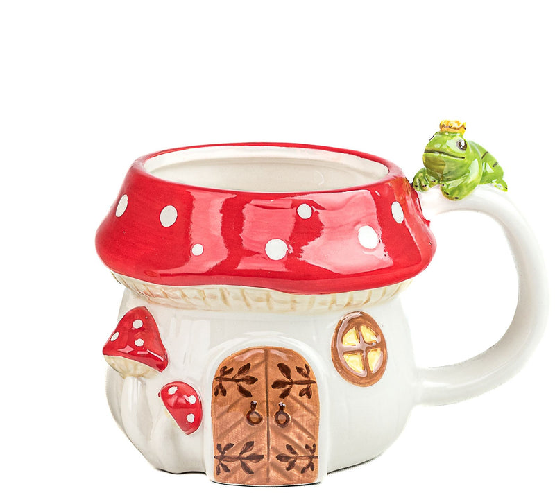 10 Strawberry Street Toadstool Mushroom House Mug, Set of 4 — View 2