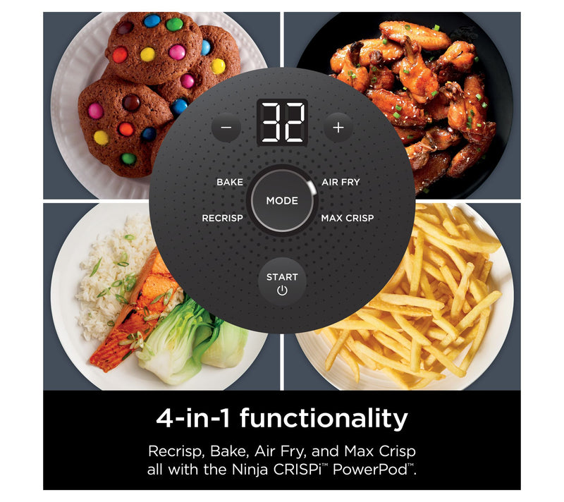 Ninja Crispi 4- in-1 Portable G lass Air Fryer Cooking System — View 8