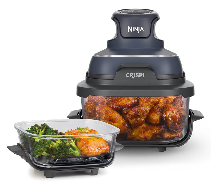 Ninja Crispi 4- in-1 Portable G lass Air Fryer Cooking System — View 2