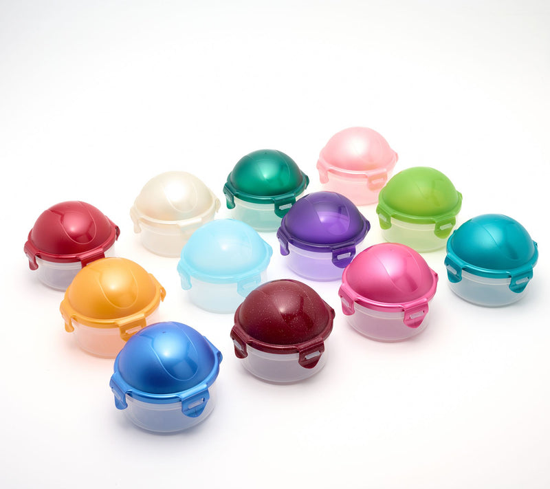 LocknLock S/12 Jewel Tone Multi-Color Mini Bowls w/ Domed Lids — Main view