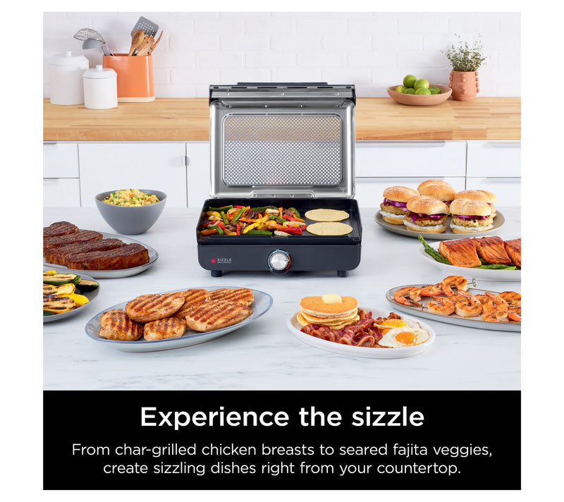Ninja Sizzle Smokeless 14" Indoor Grill & Griddle — View 3