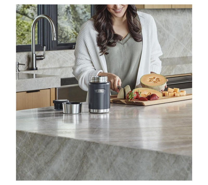 Thermos ICON 24 oz Stainless Steel Food Jar with Spoon — View 4