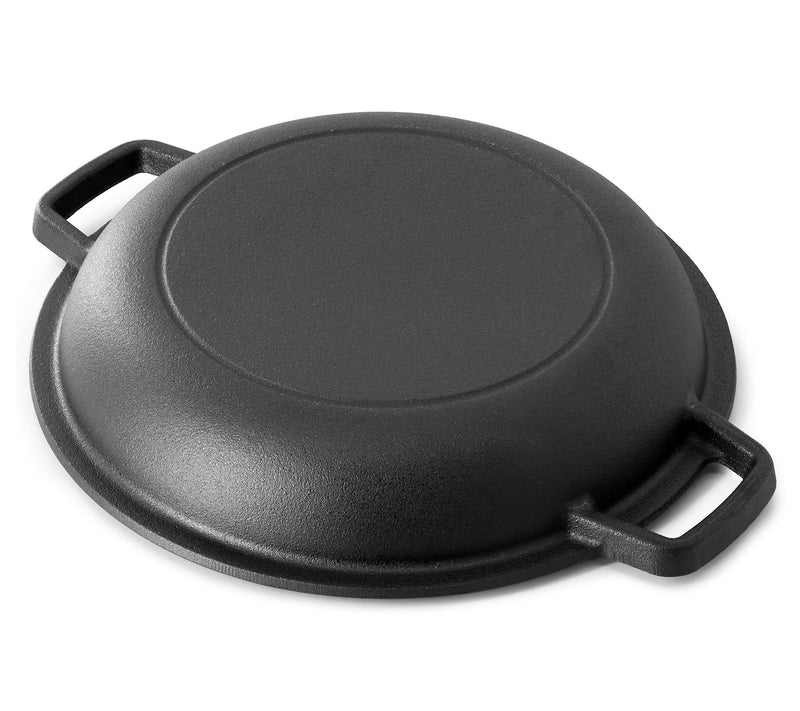 MegaChef 5 Quart Pre-Seasoned 2-in-1 Cast IronDutch Oven and — View 5