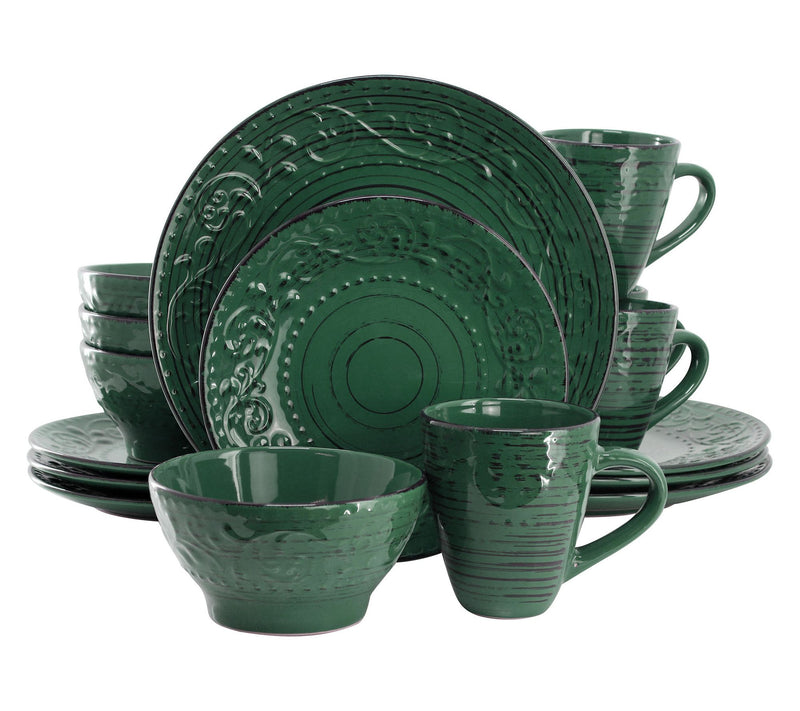 Elama Malibu 16-Piece Dinnerware Set — View 10