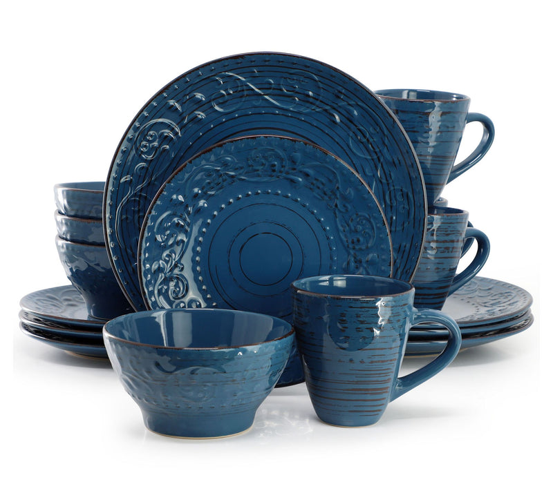 Elama Malibu 16-Piece Dinnerware Set — View 11