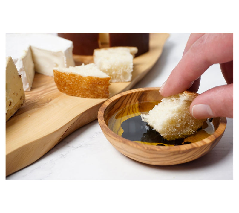 RSVP Olive Wood Dipping Bowl — View 2