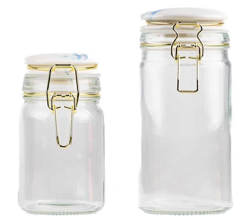 10 Strawberry Street Carrara Glass Canister, set of 2 — View 8