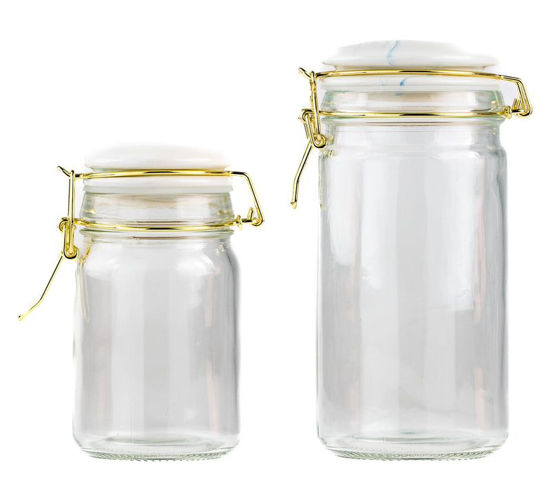 10 Strawberry Street Carrara Glass Canister, set of 2 — View 2