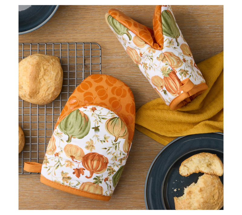 MARTHA STEWART Autumn Pumpkins Mini Oven Mitt 2-Pack Set — View 2