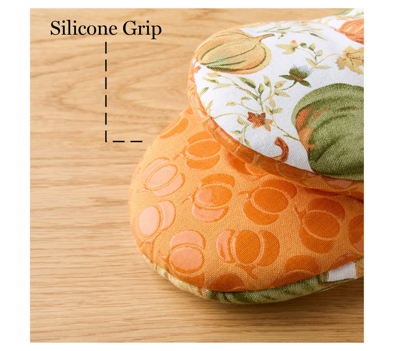 MARTHA STEWART Autumn Pumpkins Mini Oven Mitt 2-Pack Set — View 4