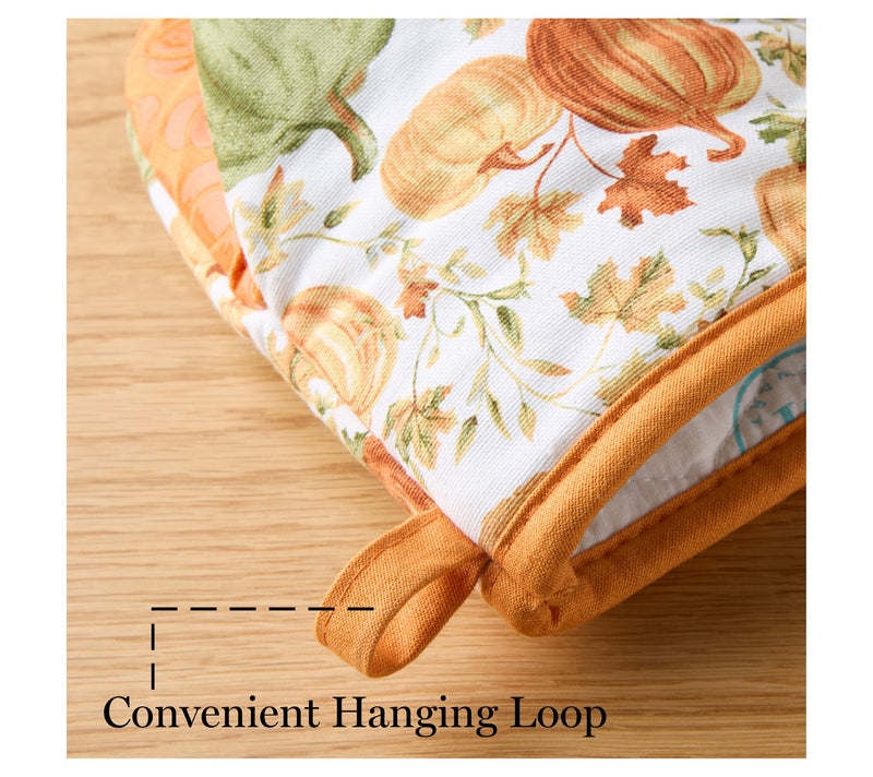 MARTHA STEWART Autumn Pumpkins Mini Oven Mitt 2-Pack Set — View 5