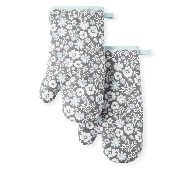 Martha Stewart Ditsy Floral Oven Mitt 2-Pack Set — Main view