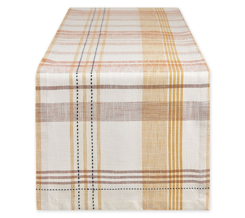 Design Imports Veranda Plaid Table Runner — Main view