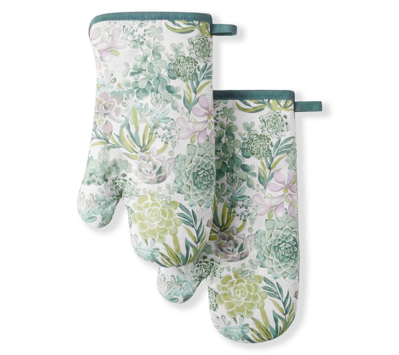 MARTHA STEWART Succulents Oven Mitt 2-Pack Set — View 6