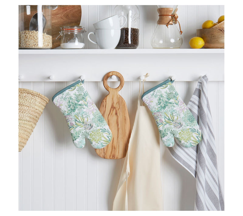 MARTHA STEWART Succulents Oven Mitt 2-Pack Set — View 2