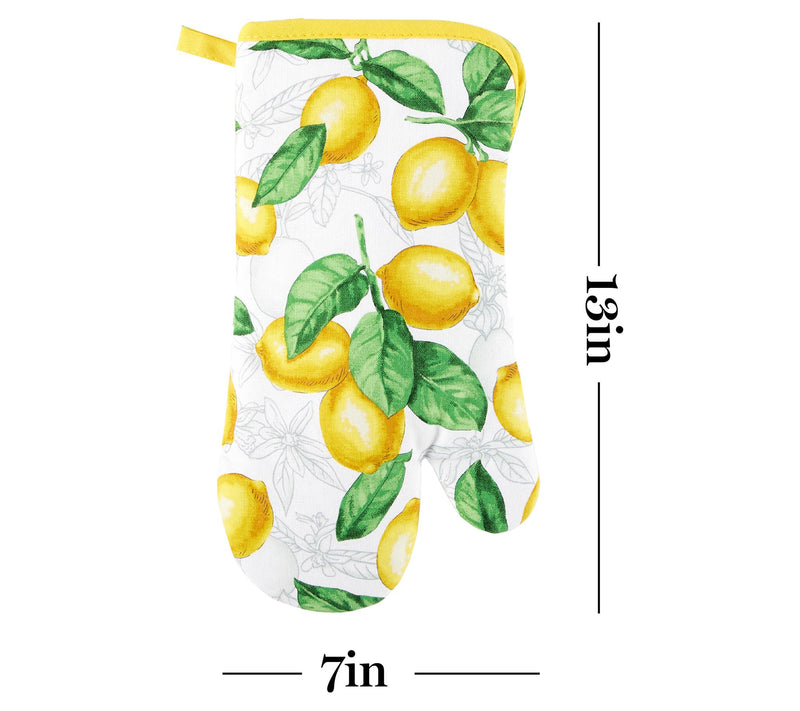 MARTHA STEWART Lemons Towel, Oven Mitt & Pot Holder 4-Pack Set — View 7