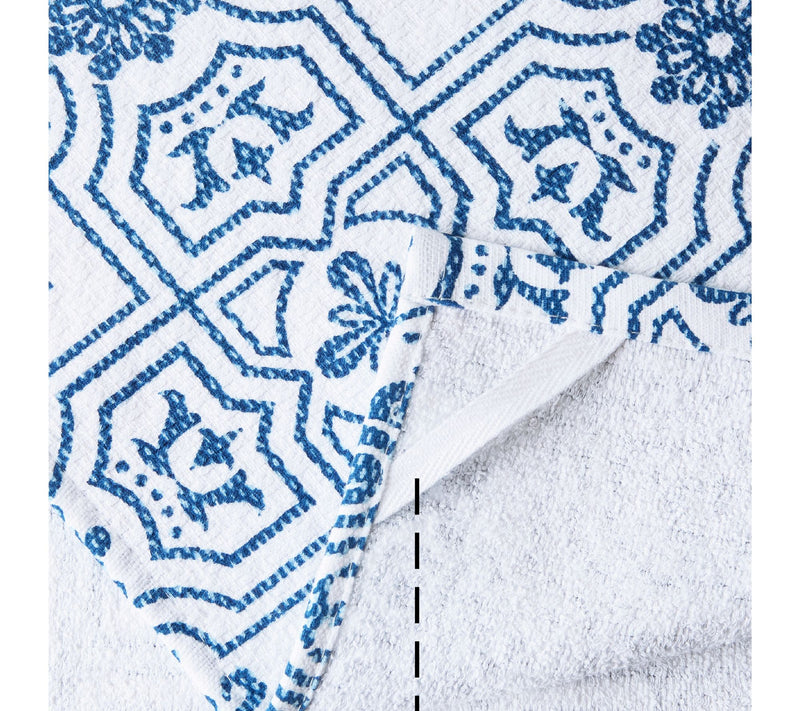 MARTHA STEWART Strie Medallion Kitchen Towel 2-Pack Set — View 4