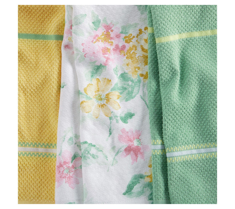 Martha Stewart Amber Floral Kitchen Towel Set 2-Pack — View 3