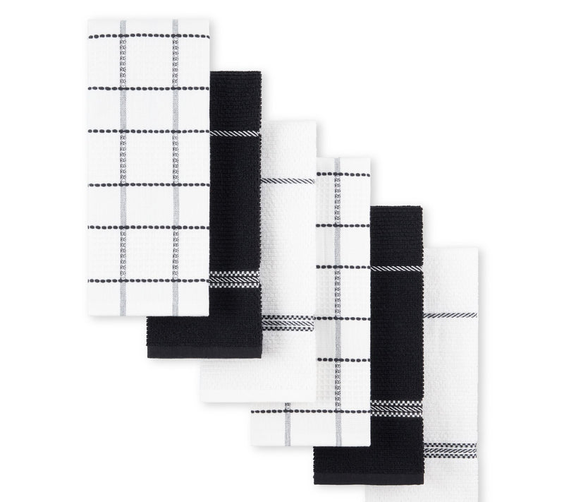 Martha Stewart Modern Waffle Kitchen Towel 6-Pack Set — View 15
