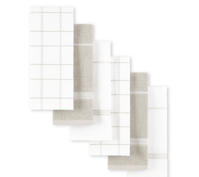 Martha Stewart Modern Waffle Kitchen Towel 6-Pack Set — View 18
