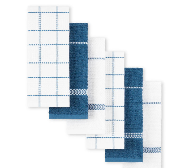 Martha Stewart Modern Waffle Kitchen Towel 6-Pack Set — View 20