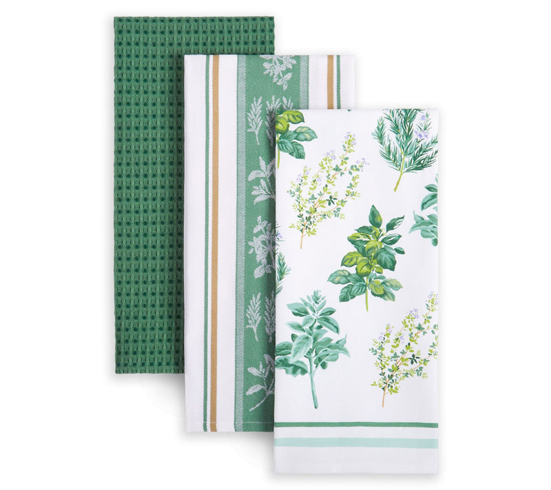Martha Stewart Herbs Lint-Free Kitchen Towel 3-Pack Set — View 7