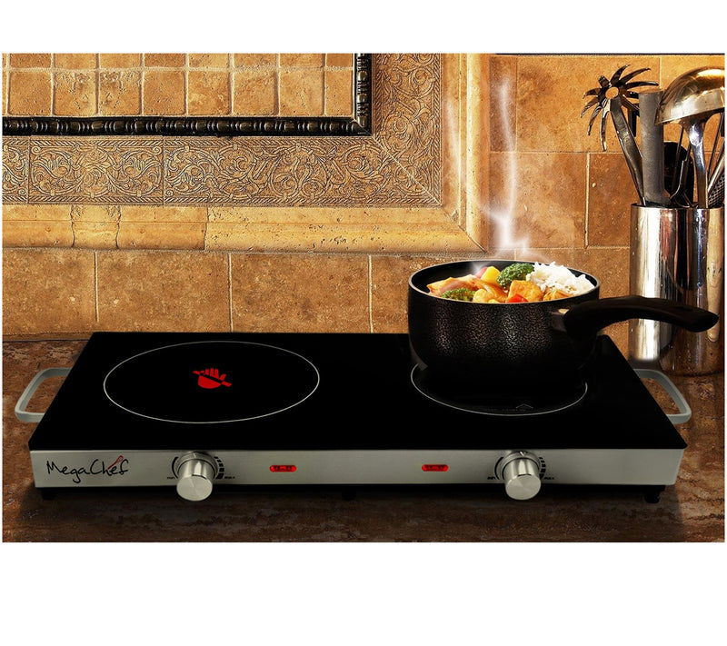 MegaChef Ceramic Infrared Double Electric Cooktop — View 6