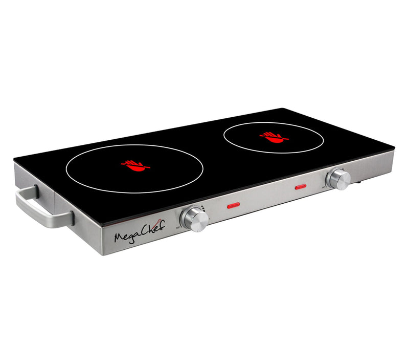 MegaChef Ceramic Infrared Double Electric Cooktop — View 2