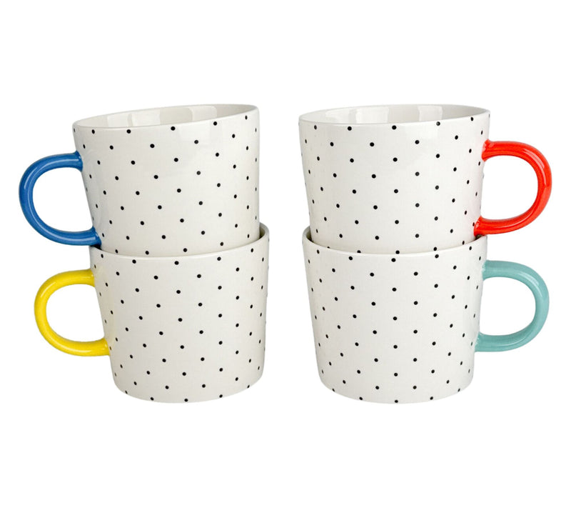 10 Strawberry Street Set of 4 Oogle Polka Dot Mug — View 6