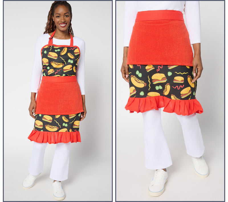Temp-tations Seasonal Grill & Frill Apron Duo — Main view