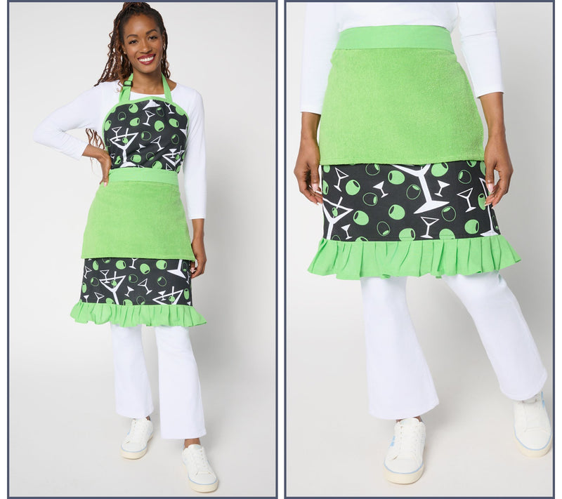 Temp-tations Seasonal Grill & Frill Apron Duo — View 7