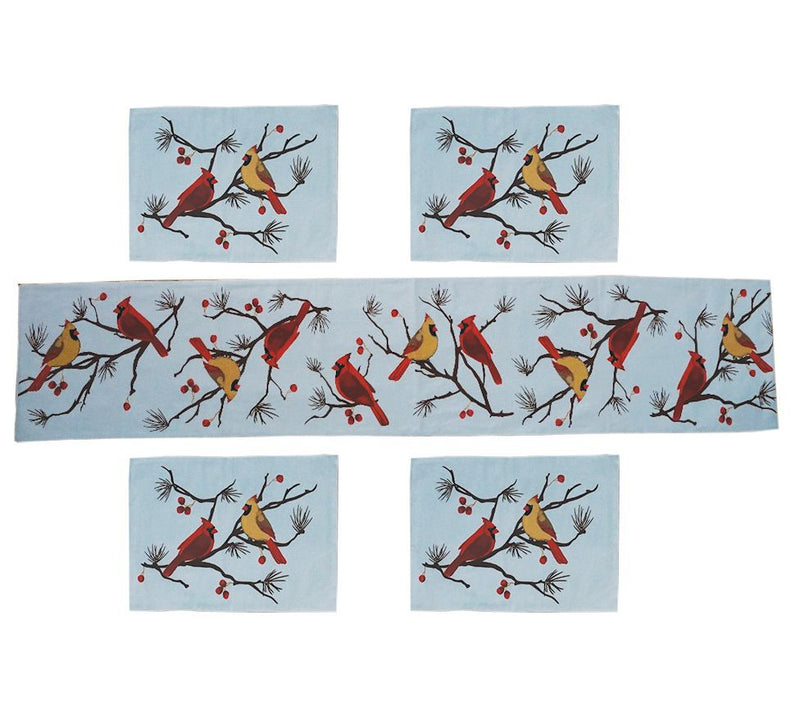 Temp-tations Holiday 5-Piece Placemat and Runner Set — Main view