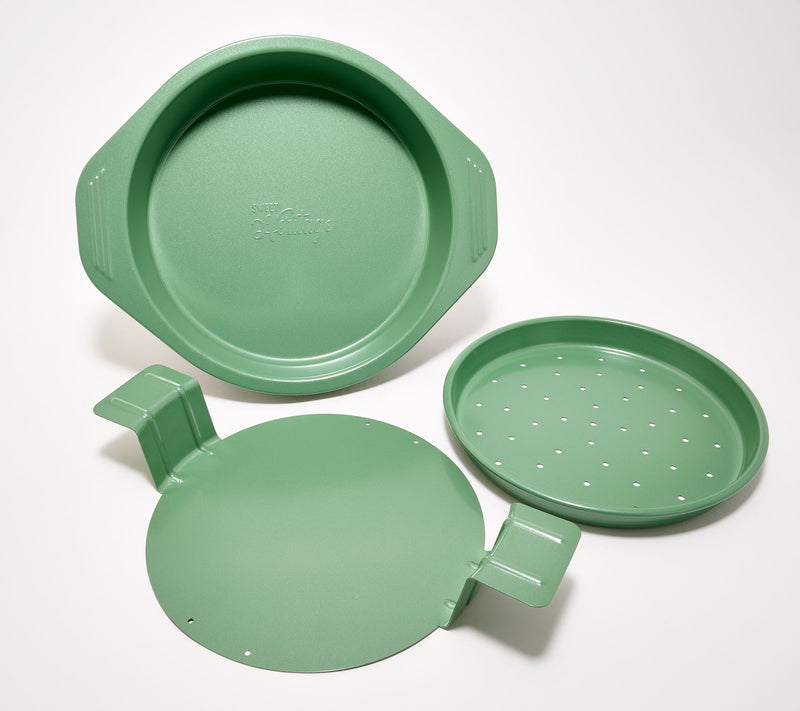 Carla Hall Sweet Heritage Nonstick Pie Dish w/ Lift Out Insert — View 10