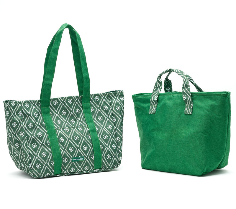 LocknLock 2-Pc Tote Bags w/ 6-Pc Rectangle Set — View 2