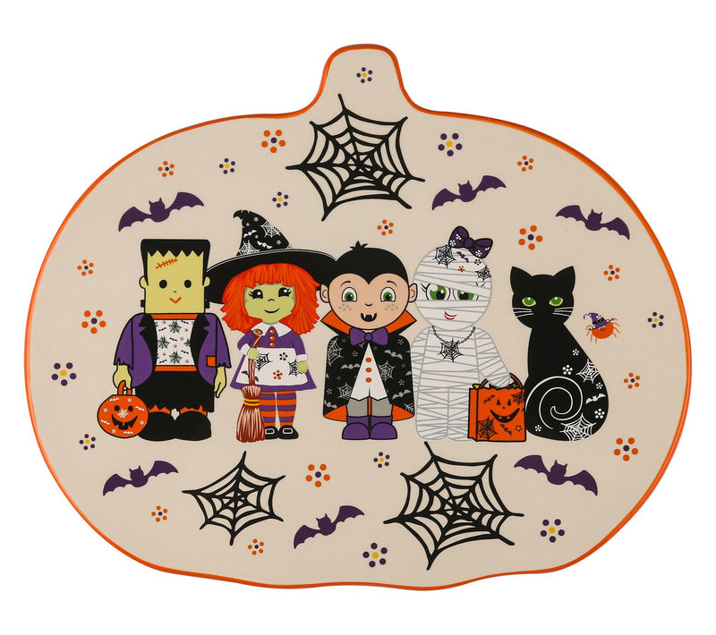 Temp-tations 14" Ceramic Pumpkin Lazy Susan — Main view
