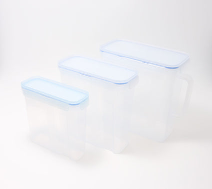 LocknLock 3-Piece Rectangle Pantry Storage Set