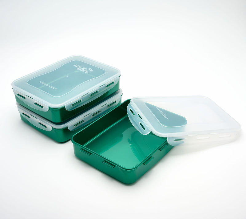 LocknLock Set of 3 Colored Body Rectangle Containers — View 12