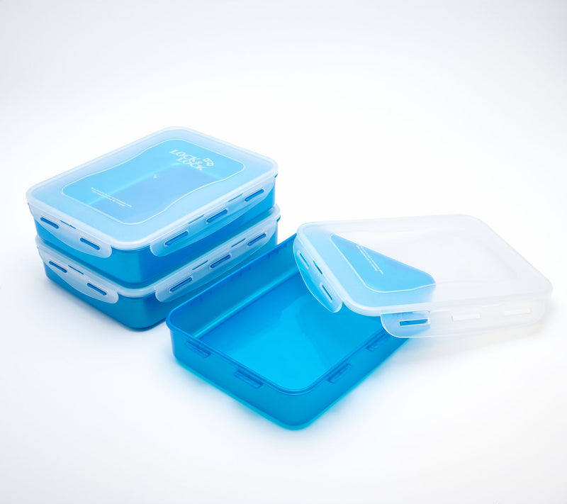 LocknLock Set of 3 Colored Body Rectangle Containers — View 13
